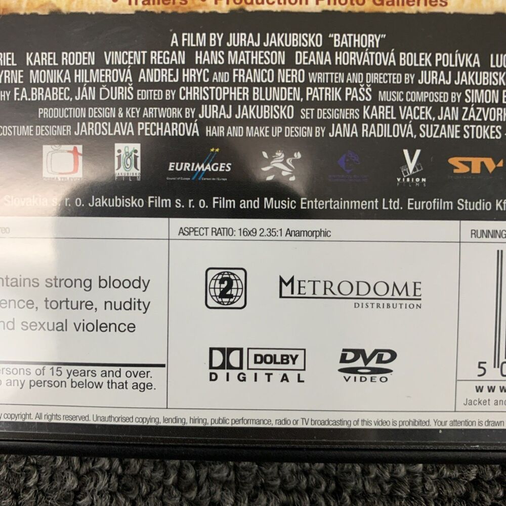 Bathory - Countess of Blood (DVD) Anna Friel Hans Matheson Jiri Madl (UK IMPORT) - Picture 3 of 5